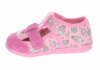 MILAMI 118 BR-62 PINK kapcie dziewczęce różowe na rzepy